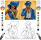 2 Pack Paint and Sip Canvas Painting Kit - Gentleman and Lady Couple